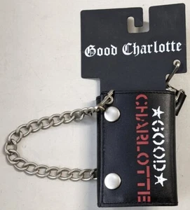 Cartera Good Charlotte Logo Triple Cadena Licencia Oficial Bioworld - Imagen 1 de 3