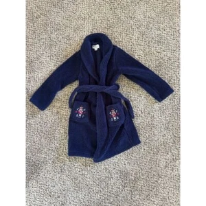 Boys Navy Blue Fuzzy Robe size 6/7 - Picture 1 of 5
