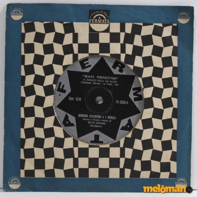 ADRIANO CELENTANO ‎IL RAGAZZO DELLA VIA GLUCK CHI ERA LUI BRAZIL 1966 7" FERMATA - Image 1 of 3