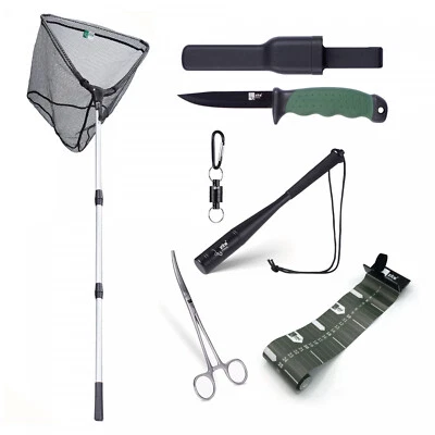 Waidgerechtes Fisch Versorgen Angelset Kescher Gummiert Fischtöter Zite Fishing