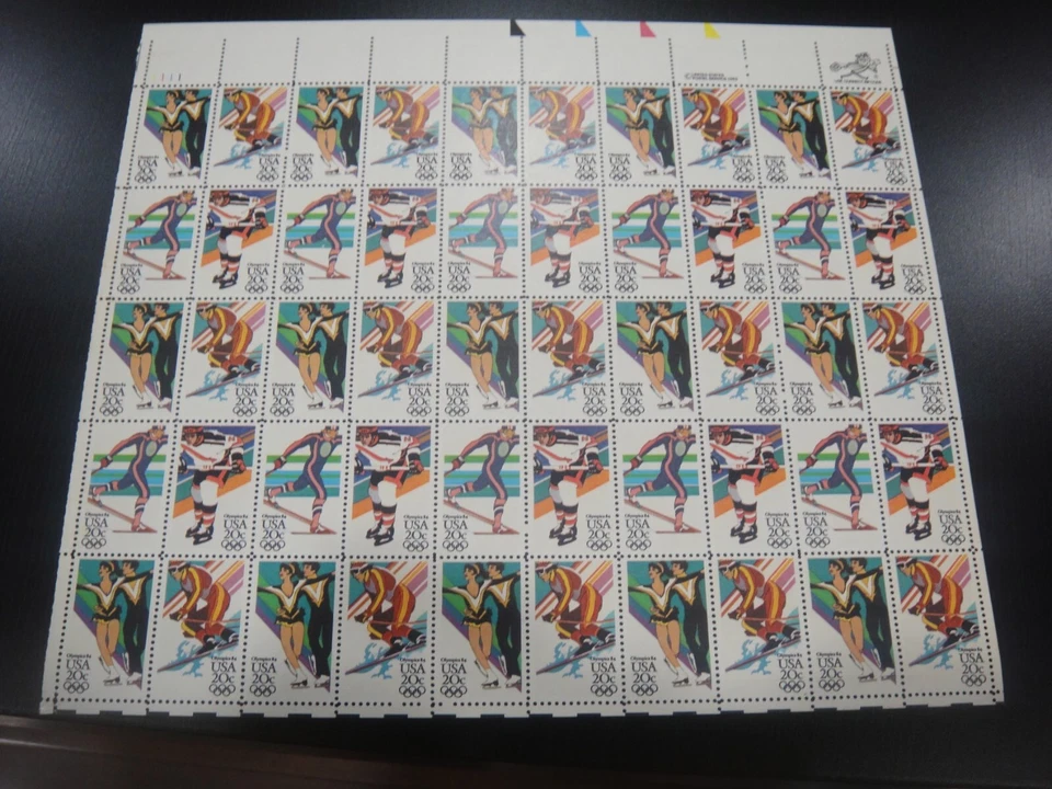USA 1984 Sc#2067-70 20c Los Angeles Olympics sheet of 50 Stamps MNH XF - Image 1 of 1