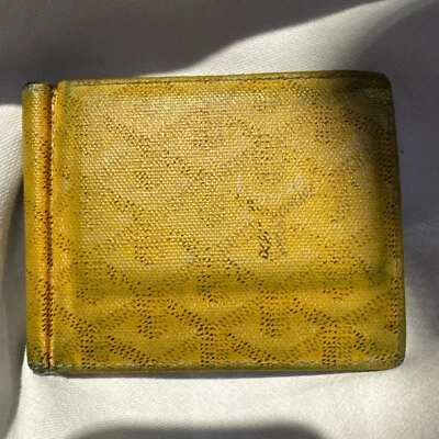G2U Goyard Saint Thomas Bifold Wallet With Money Clip Yellow - Image 1 of 4