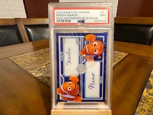 2023 TOPPS DISNEY CHROME 100 NEMO & MARLIN DL7 BLUE AUTOGRAPH 11/23 PSA 9 MT - Picture 1 of 3