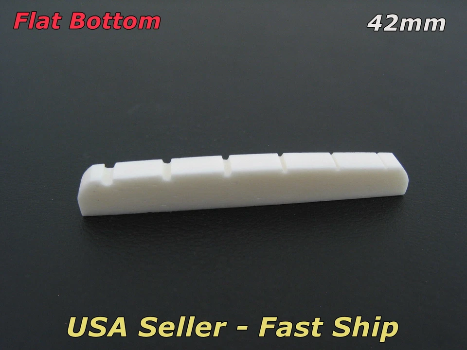 42mm Bone Nut For Fender Stratocaster Telecaster Squier Strat Tele Style Guitars - Image 1 of 1