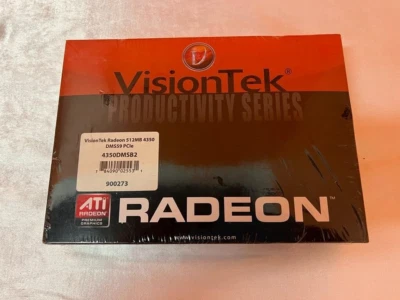 VisionTek ATI Radeon 4350 512MB SFF PCI-E Low Profile x16 Video Card -New Sealed - Image 1 of 2