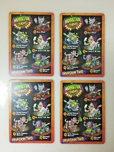 Monster 500 Promotional Card Lot of 4 cards Toys R Us Invasion Two Event  4 Same - Picture 1 of 4