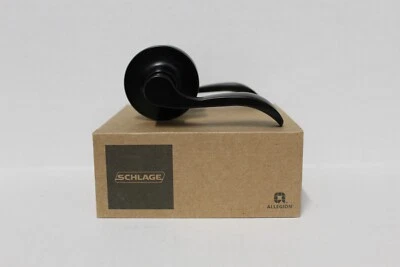 Schlage J10-SEV Seville Passage Door Lever Set - Matte Black - Image 1 of 4