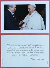 Santino Holy Card: Pope Francis Free Photo Archive Virgilio Colmegna