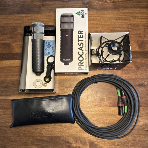 Rode Procaster Microphone Shock Mount 10M Xlr Cable eBay