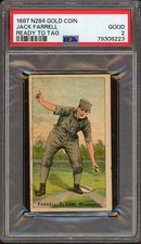 1887 N284 Buchner Gold Coin Jack Farrell Ready To Tag (PSA 2 GD) Washington