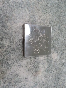 DUNHILL STERLING SILVER COMPACT CLEARVIEW NO MONOGRAM - Picture 1 of 7