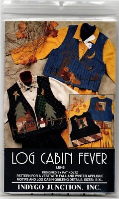 VTG 1998 INDYGO JUNCTION WEARABLE ART 2 VESTS, XMAS, HALLOWEEN FALL SZ S - XL - Image 1 of 4