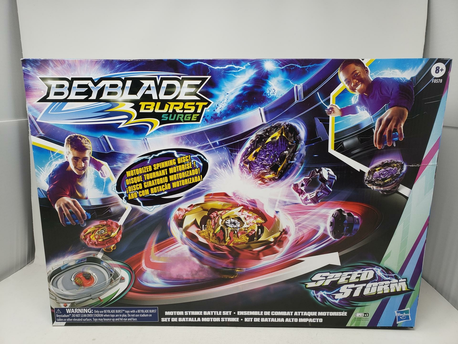 Beyblade Burst Surge Speedstorm Motor Strike Battle Set