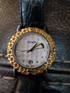 UNISEX WITTNAUER GOLF THEMED WATCH W/NEW BATTERY  - Picture 1 of 5