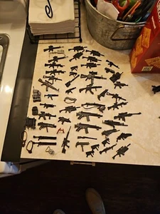 Lot of 60 Vintage GI Joe Lanard Weapons Guns Accessories Parts Backpacks Etc - Picture 1 of 9