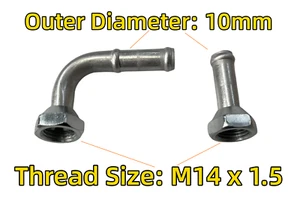 👍Oil Cooler Adaptor/Connector 10mm OD M14x1.5 For Aluminum Radiator auto AT - Picture 1 of 5