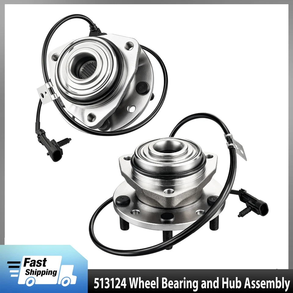 Conjunto de buje y cojinete de rueda delantera 2x4 para Chevrolet Blazer 1997-2005 4,3 L Foto 1 de 4