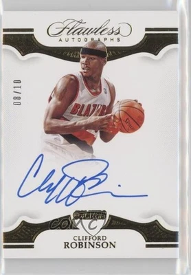 Panini Flawless Flawless Auto Gold 2018-19/10 Clifford Robinson #FA-CRB automático Foto 1 de 2