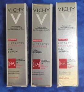 3 x Vichy Liftactiv Supreme H.A. Serum .33 oz each NEW travel size Hyaluronic - Picture 1 of 2