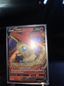 Victini v SWSH104 Pokemon Sword & Shield Promo Ultra Rare Holo Card - Picture 1 of 2