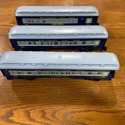 VAGONES DE TREN DE PASAJEROS LIONEL BALTIMORE Y OHIO CAPITOL LIMITADOS Foto 1 de 4