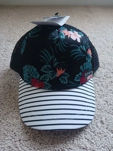 NEW roxy hat tropical hawaiian flowers - Picture 1 of 4