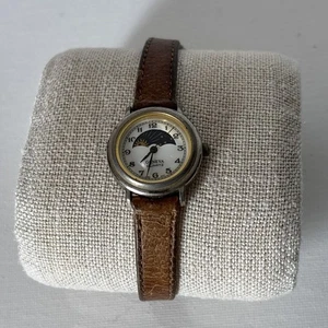 Reloj de cuarzo celeste vintage Geneva fase lunar necesita batería - Imagen 1 de 7