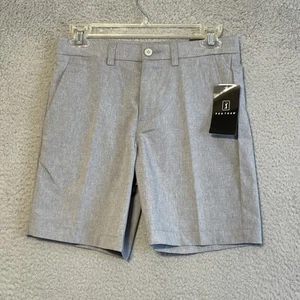 NWT PGA TOUR APPAREL Boys Flat Front Solid Gray Golf Shorts Size 14 - Picture 1 of 15