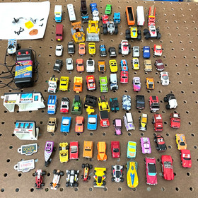 Huge 80+ Micro Machines Lot w/ Case Trucks Racers Military Galoob Vintage