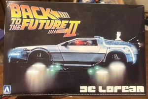 Aoshima 1/24 DeLorean Back to the Future II Plastic Model Kit NEW Open Box!!! - Picture 1 of 4