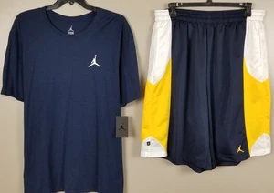 JORDAN JUMPMAN CONJUNTO CAMISA + SHORTS CONJUNTO AZUL MARINO AMARILLO BLANCO (TALLA 3XL) - Imagen 1 de 15