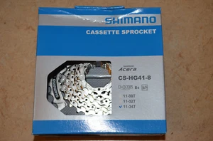 Shimano Acera CS-HG41-8 Kassette 8-fach 11-34 Zähne silber NEU - Bild 1 von 1