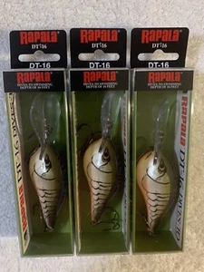 (LOT OF 3) RAPALA DIVES TO DT-16 3/4oz. ROOTBEER CRAWDAD NIP - Picture 1 of 3