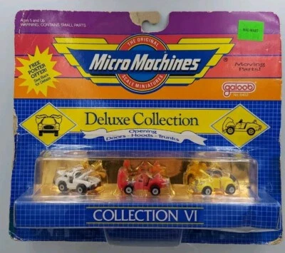 MICRO MACHINES DELUXE COLLECTION VI Roadster Jaguar Mercedes NIB - Image 1 of 4