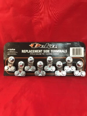 DEKA BATTERY TERMINAL SIDE POST 00192 CARD OF 8 USA - Image 1 of 4