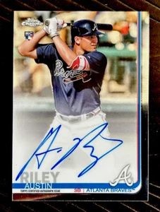 Austin Riley 2019 Topps cromado automático #RA-AR RC Atlanta Braves - Imagen 1 de 2