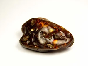 Baltic Amber Massive Big Stone 46gr. Black Brown Natural Genuine Polished 6716 - Picture 1 of 9