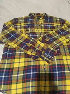 Polo Country Ralph Lauren Mens XL Plaid Button Up Snaps Long Sleeve - Picture 1 of 6