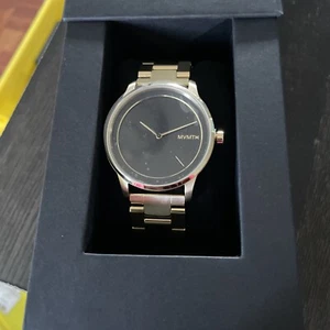 MVMT 28000185 Unisex Profile Tropic Haze Gold Stainless Bracelet Watch 38mm NWT - Picture 1 of 2