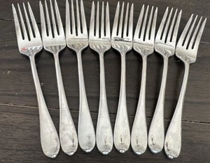 Lot Of 8 Gorham 18/8 Korea Stainless Flatware Salad FORKS - Picture 1 of 7