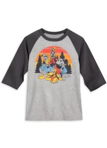 Disney Mickey Mouse and Friends Disney Raglan Shirt Unisex Size 7/8 (M/M) - Picture 1 of 8