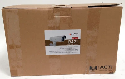 ACTi B421 Security Camera IP Security Camera Outdoor Bullet - Image 1 of 4