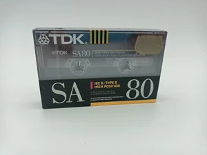 TDK SA 80 Blank Tape RARE Sealed Made in Japan Type II NEW HIGH BIAS - Bild 1 von 3
