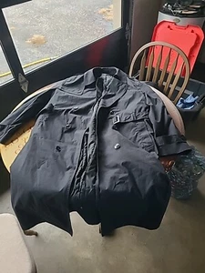 DSCP Garrison Collection Men's Army Trench Size 44L Coat All Weather Lined Belt - Picture 1 of 14