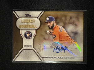 2019 Topps Legacy of Baseball #LBA-MGO Marwin Gonzalez Gold AUTO #/50 Astros - Picture 1 of 2