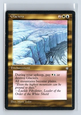 GLACIERS – MTG Magic the Gathering Card – Ice Age – Rare - Image 1 of 4