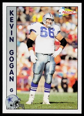 Kevin Gogan, 1992 Pacific, #389, Dallas Cowboys, - Image 1 of 2
