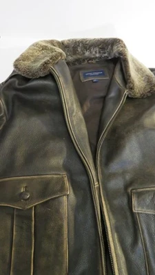 Daniel Cremieux Collection Leather Bomber Jacket Men’s Size XL - Image 1 of 4