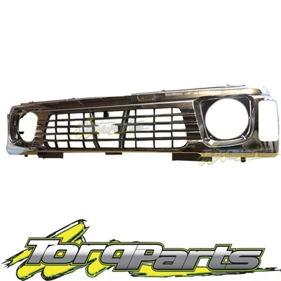 GRILLE SUIT GQ PATROL NISSAN 94-97 SERIES 2 Y60 CHROME GRILL 4WD - image 1 of 4