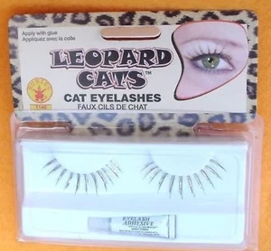 Lot of 3 Gold Leopard Cat Eyelashes Extension Fake Costume Feline Rubie's 1140 - Picture 1 of 1